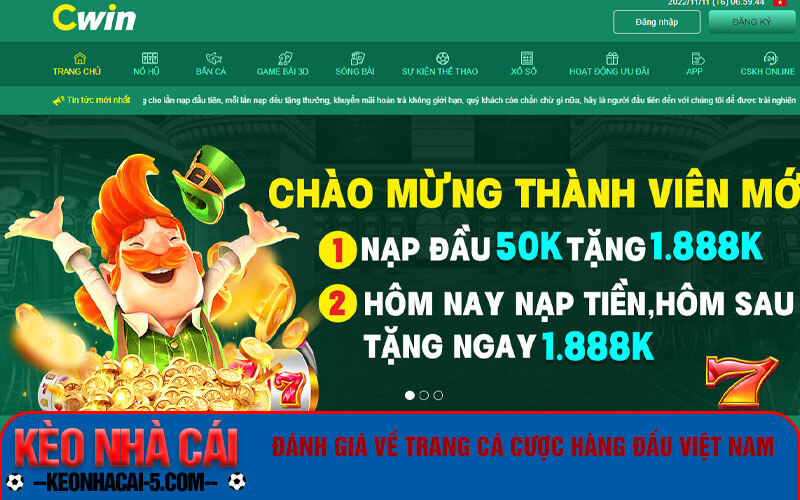 Cwin 88K - Trang chủ đăng ký cwin.com tặng ngay 88k 3 Đánh giá về trang cá cược hàng đầu Việt Nam