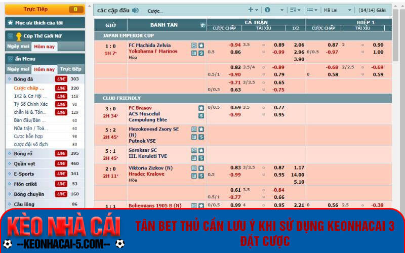 Kèo Nhà Cái 3 - Cách Đặt Cược Trên Keonhacai3 Nhanh Chóng 3 Tân bet thủ cần lưu ý khi sử dụng keonhacai 3 đặt cược