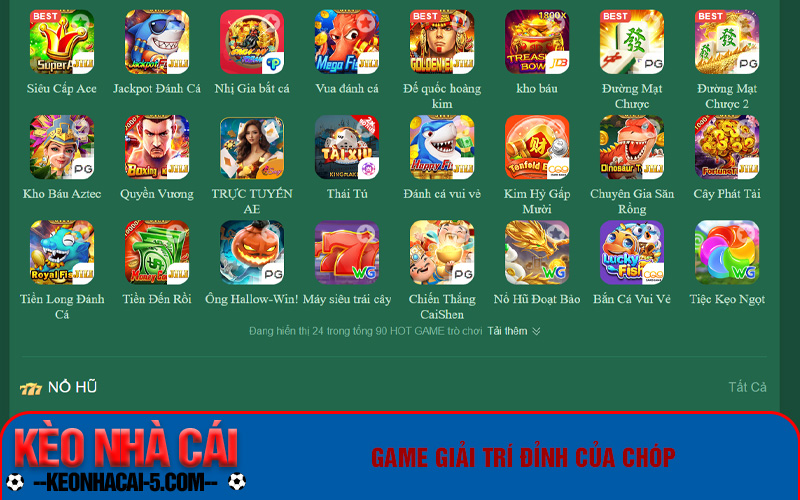 Kho trò chơi thực sự đẳng cấp