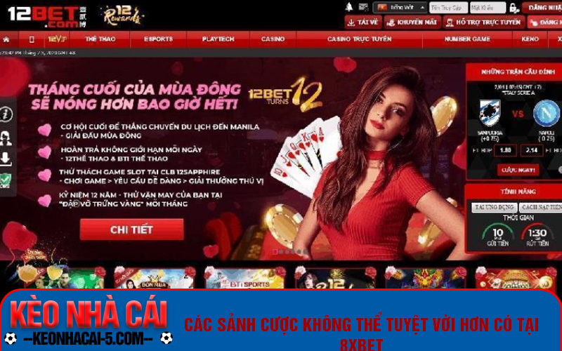 Các sảnh cược không thể tuyệt vời hơn có tại 8xbet
