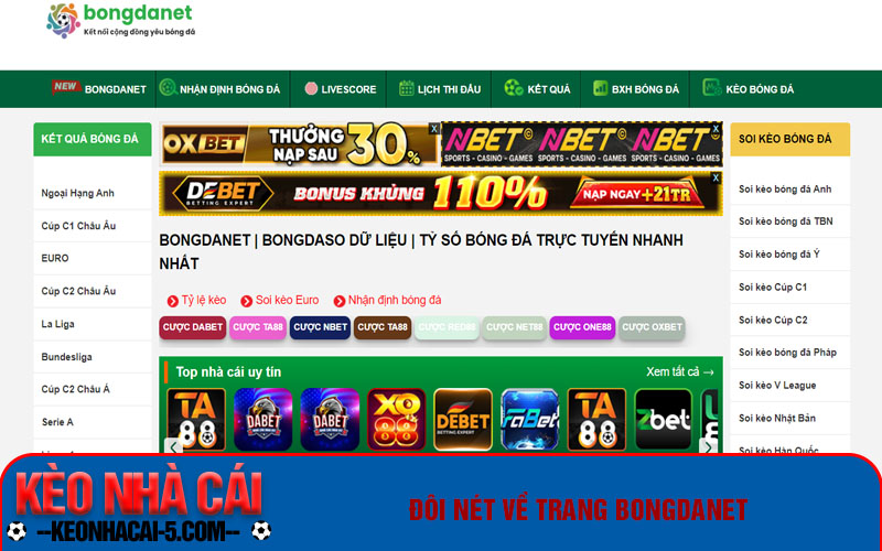 Đôi nét về trang bongdanet