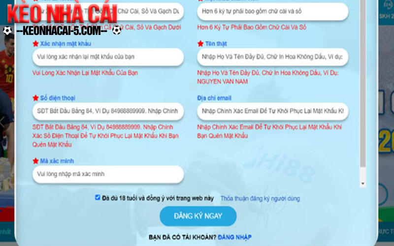 Cách Tạo Tài Khoản Cá Độ Bóng Đá Tại Những Nhà Cái Uy Tín 2 Cách tạo tài khoản cá độ bóng đá quan trọng