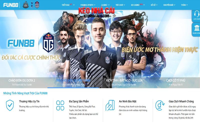 Bộ sưu tập game Fun88 đầy màu sắc và đa dạng